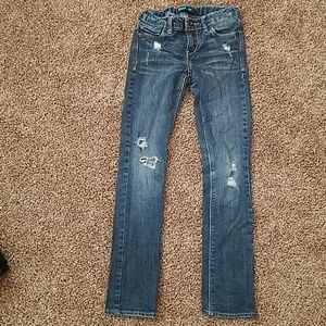 Levi size 7 regular distressed skinny jean
